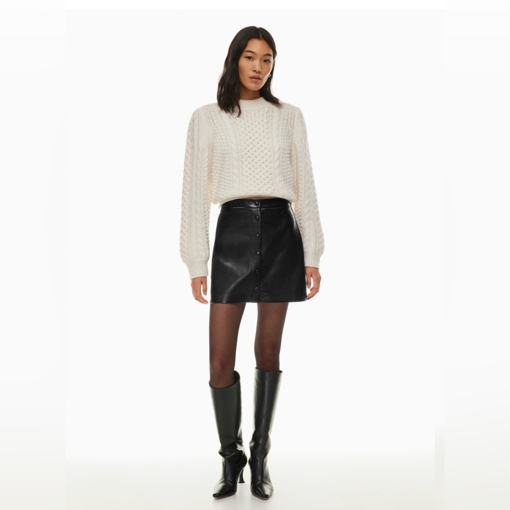 Wilfred black mini skirt size 0 with tags